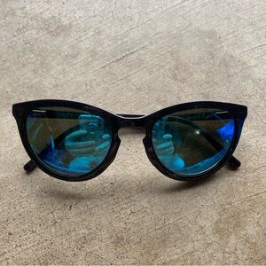 Maui Jim Italy Star Gazing MJ813-03 50.5-22-140 Black Sunglasses Blue Polarized